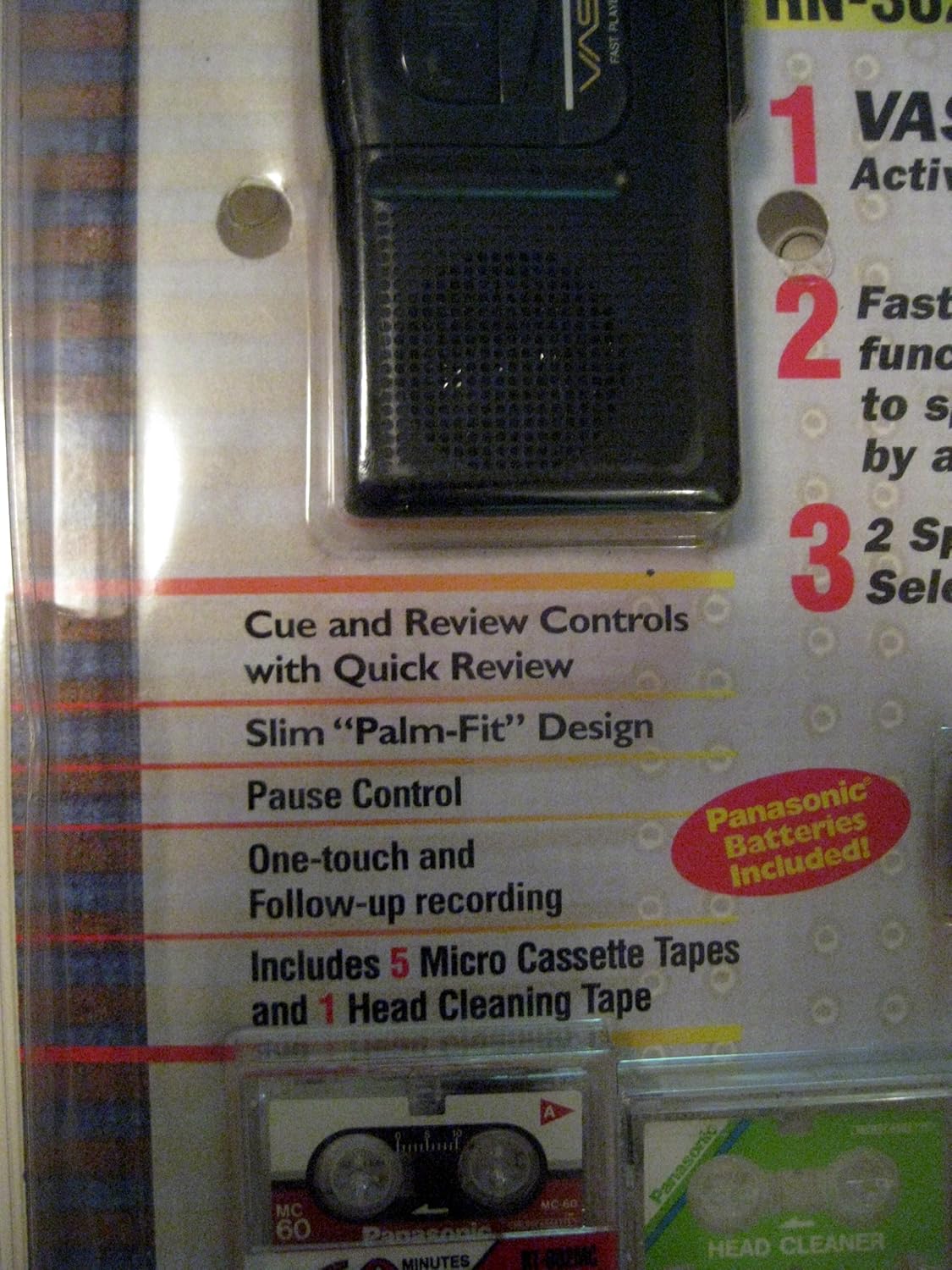 Panasonic RN-302 Microcassette Voice Recorder - Portable