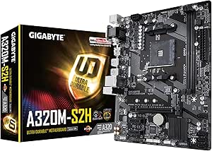 Gigabyte GA-A320M-S2H AMD Ryzen MicroATX Motherboard — main product image
