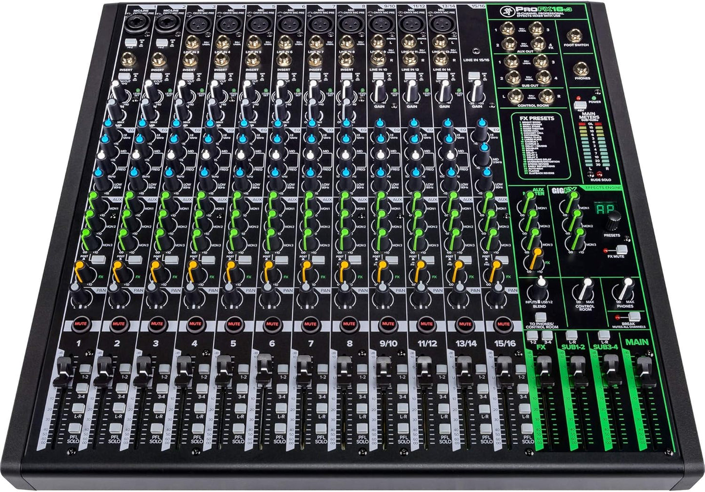 Mackie ProFX16v3 16-Channel Mixer USB Bundle