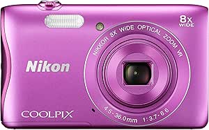 Nikon 26476 COOLPIX S3700 20MP Digital Camera (Pink)