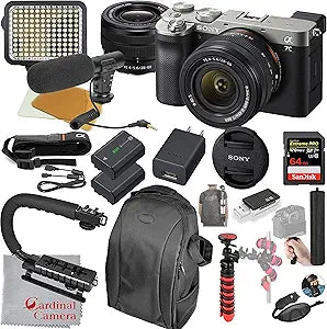Sony ILCE7CL/B Alpha a7C Mirrorless Camera Video Bundle