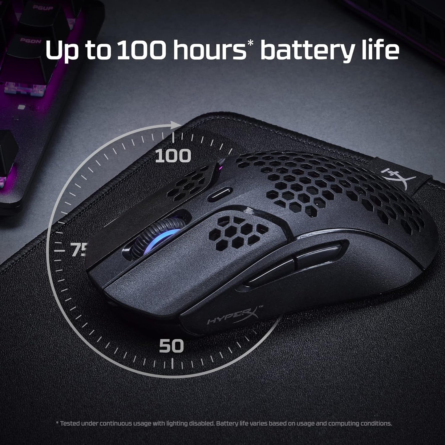 HyperX 4P5D7AA Pulsefire Haste Wireless Gaming Mouse (Renewed)