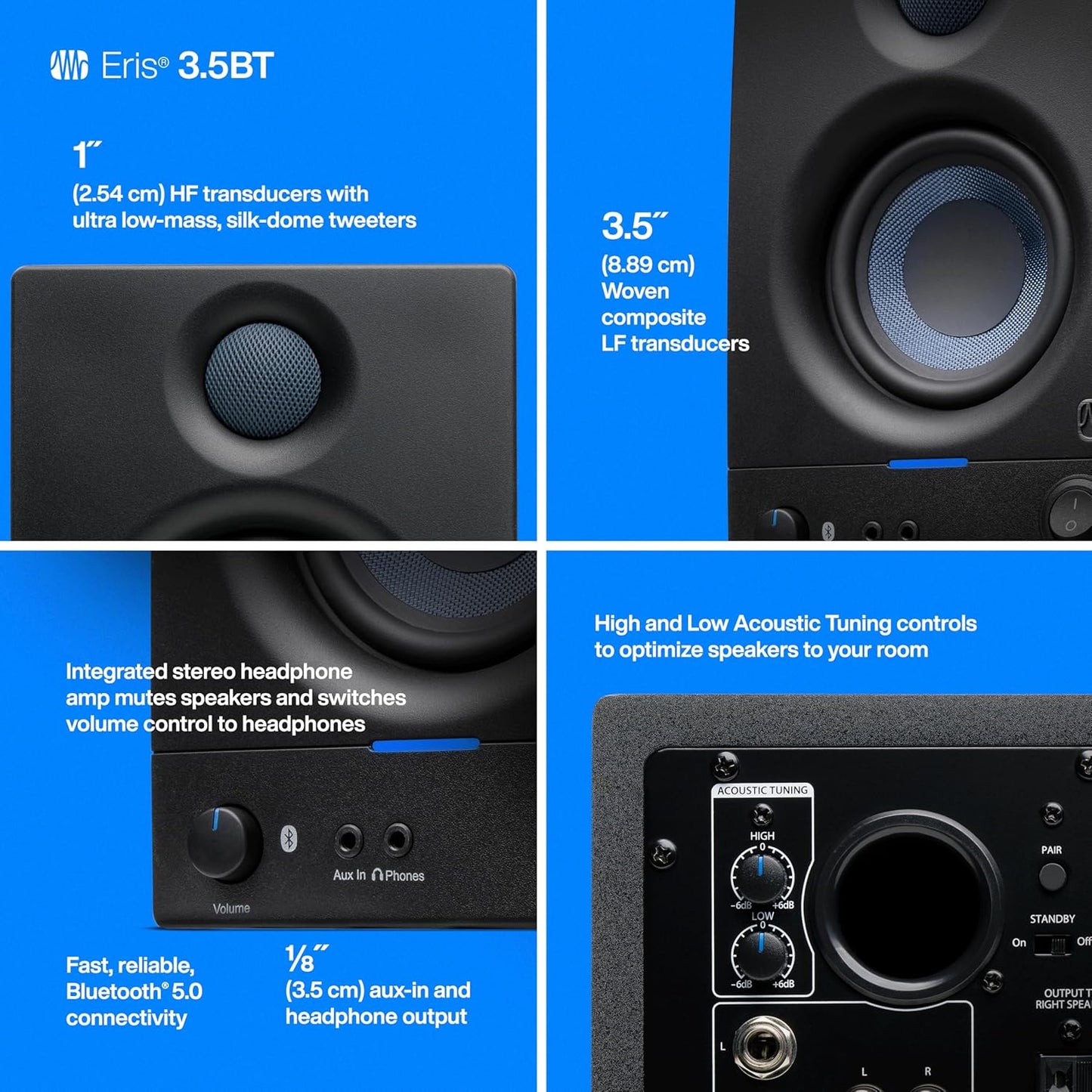 PreSonus Eris 3.5BT Bluetooth Studio Monitors