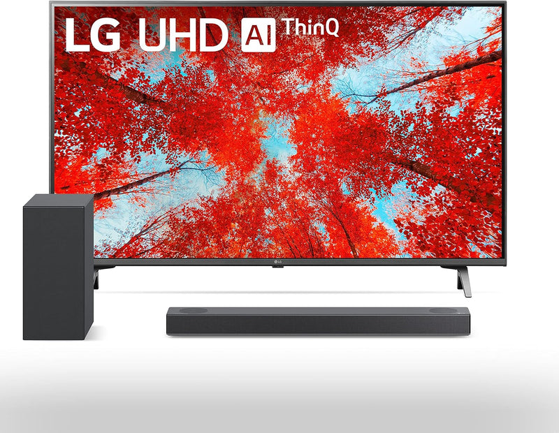 LG UQ9000 43-inch 4K Smart TV + S75Q Soundbar Bundle — main product image
