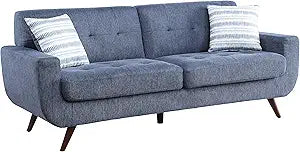 Lexicon 194840108214 Fairmont Blue Living Room Sofa