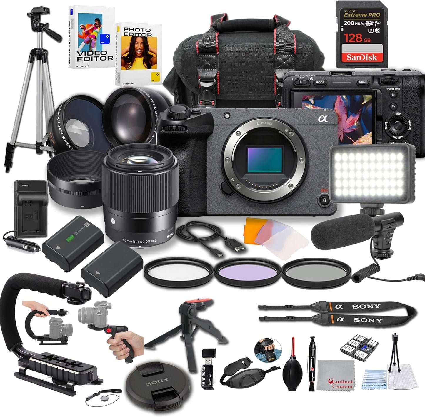 Sony FX 30 Digital Cinema Camera Pro Video Bundle