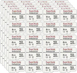SanDisk SDSDQAF3-008G-I Industrial 8GB Micro SD Card Reader Bundle