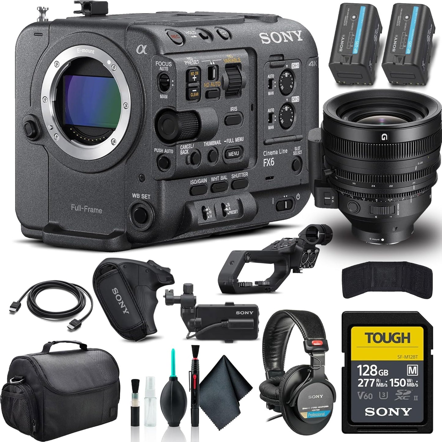 Sony ILME-FX6V_AV_222 FX6 Full-Frame Cinema Camera Bundle