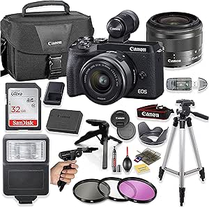 Canon M6 Mark II Mirrorless Camera EVF Kit 15-45mm Lens