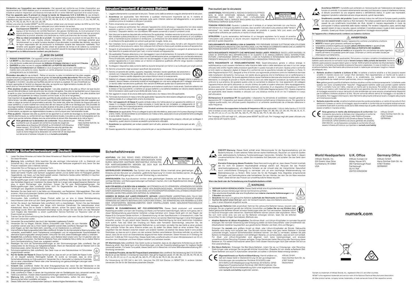 Numark MP103USB Rackmount USB/CD Player
