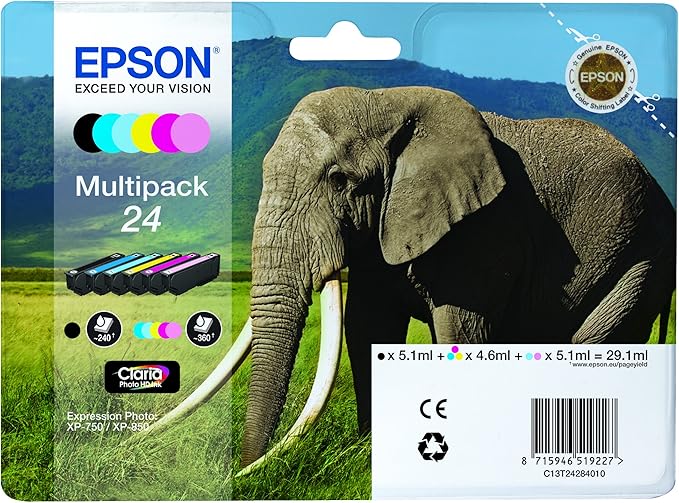 Epson C13T24284021 24 Claria Photo HD Ink Multipack