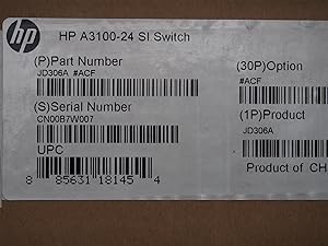 HP JG223A Procurve 3100-24 V2 Si Network Switch