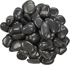 MSI AMZ-LSC-0003P Black Polished Decorative Pebbles