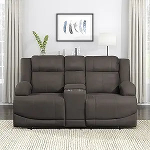 Lexicon 194840178651 Landwood Chocolate Reclining Loveseat — main product image