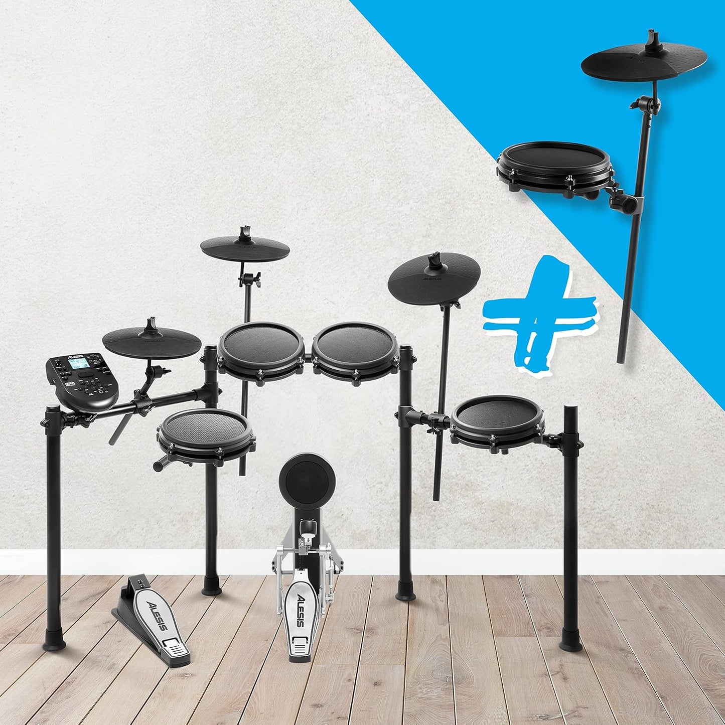 Alesis 9905a0f5 Nitro Mesh Kit Electronic Drum Set