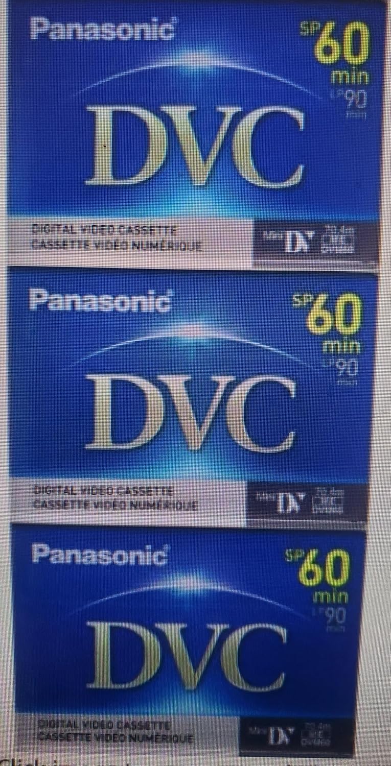 Panasonic Mini DV Tape 3-Pack for PV-GS70 Camcorder