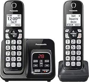 Panasonic KX-TGD562M Link2Cell Cordless Phone System - Metallic Black — main product image