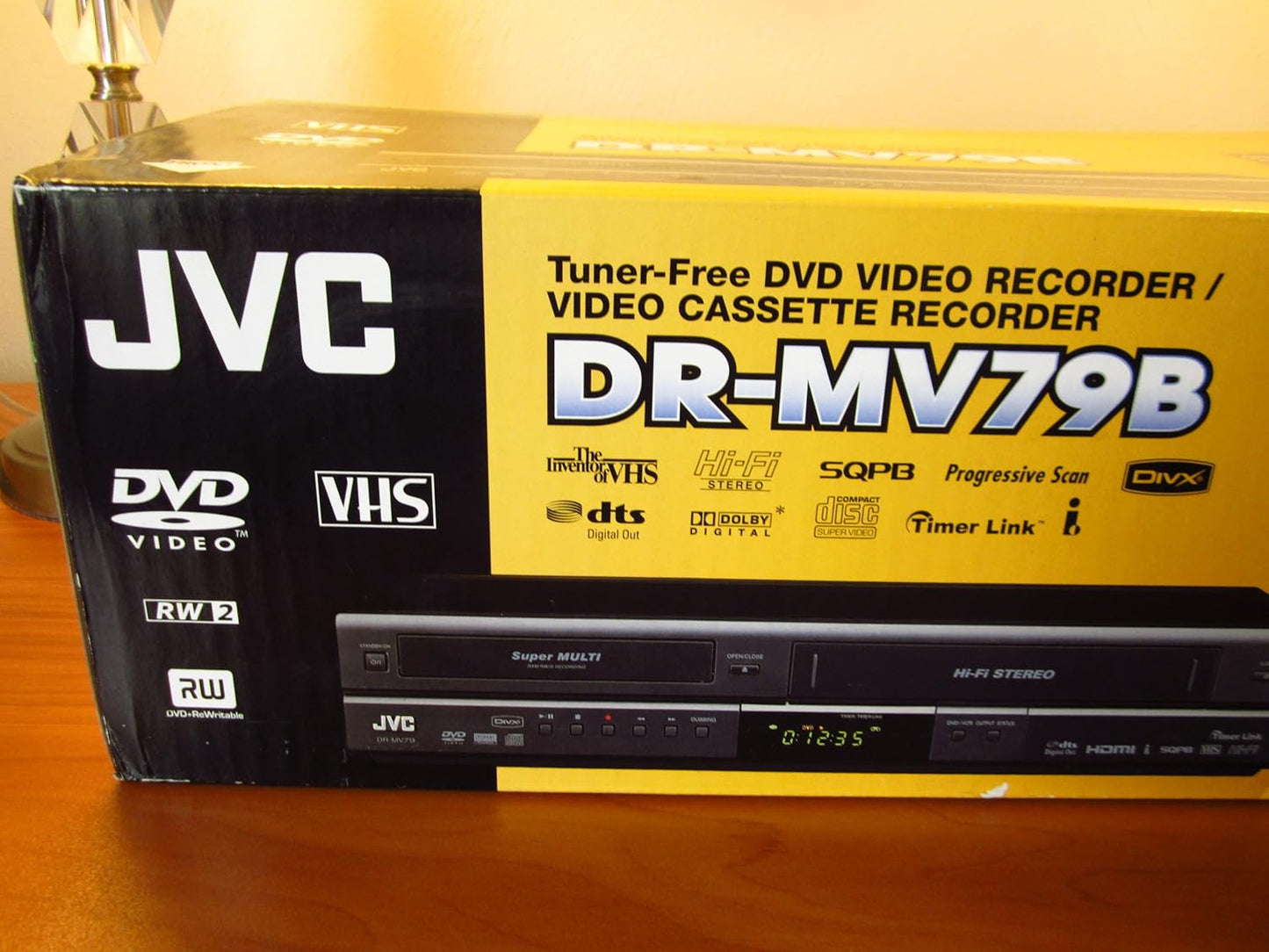 JVC DRMV79B 1080p Upconverting DVD Recorder VCR Combo