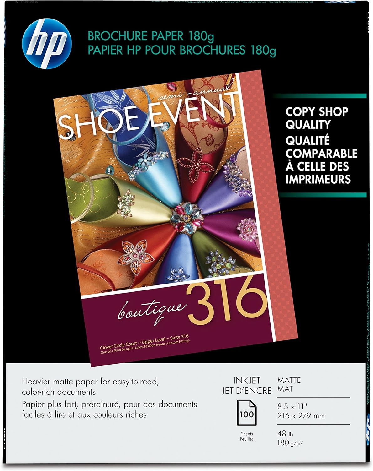 HP Q5445A Matte Brochure Flyer Paper 100 Sheets
