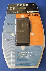 Sony Pressman M-425 Microcassette Voice Recorder — main product image