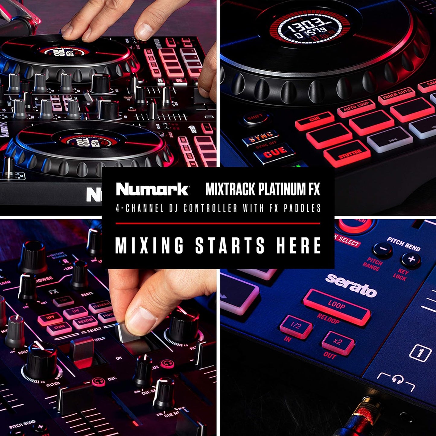 Numark Mixtrack Platinum FX Serato DJ Controller