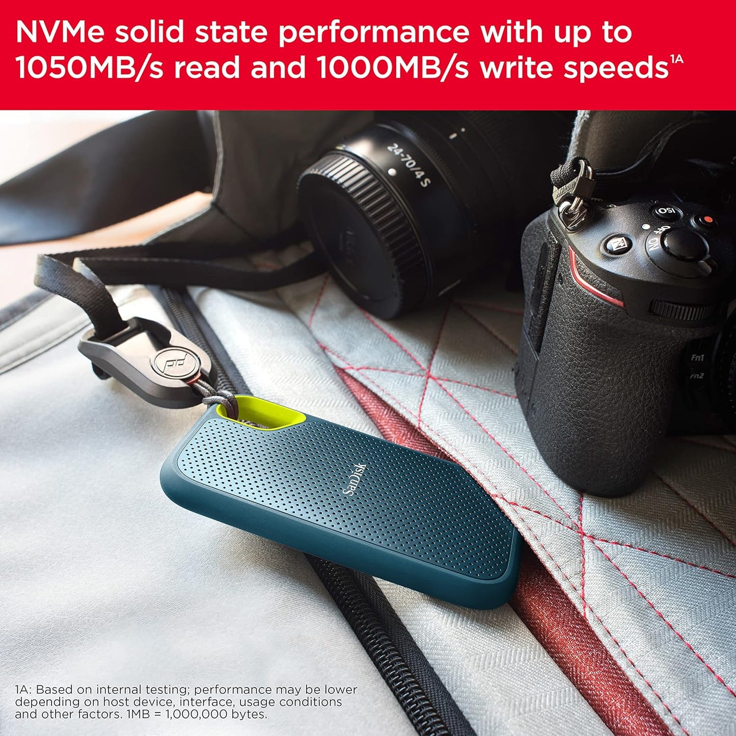 SanDisk SDSSDE61-1T00-G25M 1TB Extreme Portable SSD