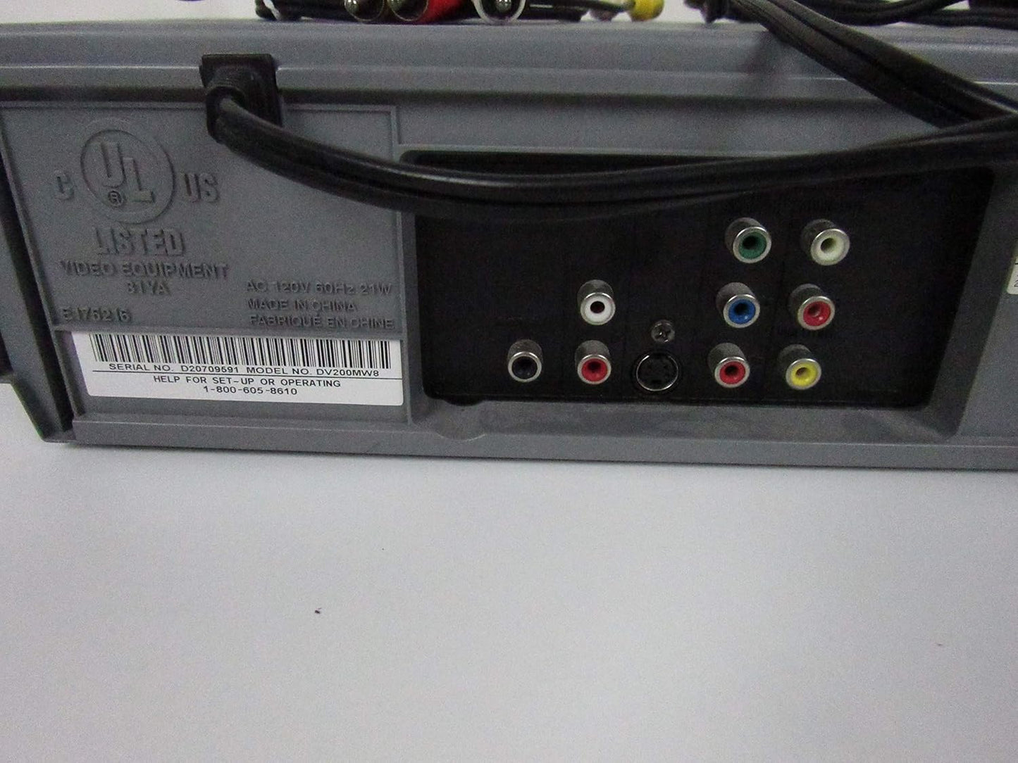 Magnavox DV200MW8 DVD/VHS Combo Player