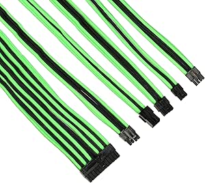 Thermaltake AC-034-CN1NAN-A1 Green/Black PSU Cable Extension Kit — main product image