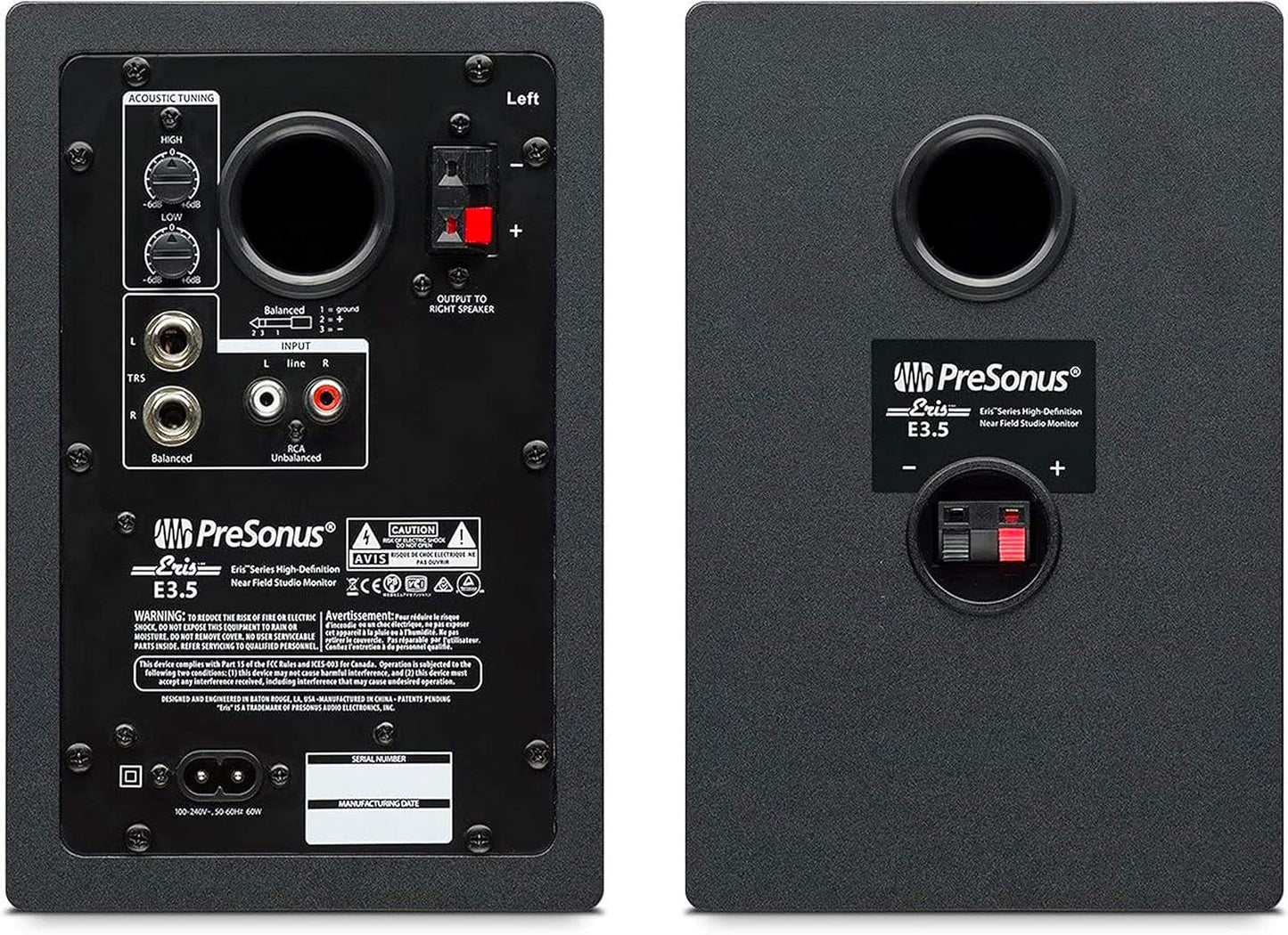 PreSonus E3.5 + GPH 3.5" Powered Studio Monitor Pair