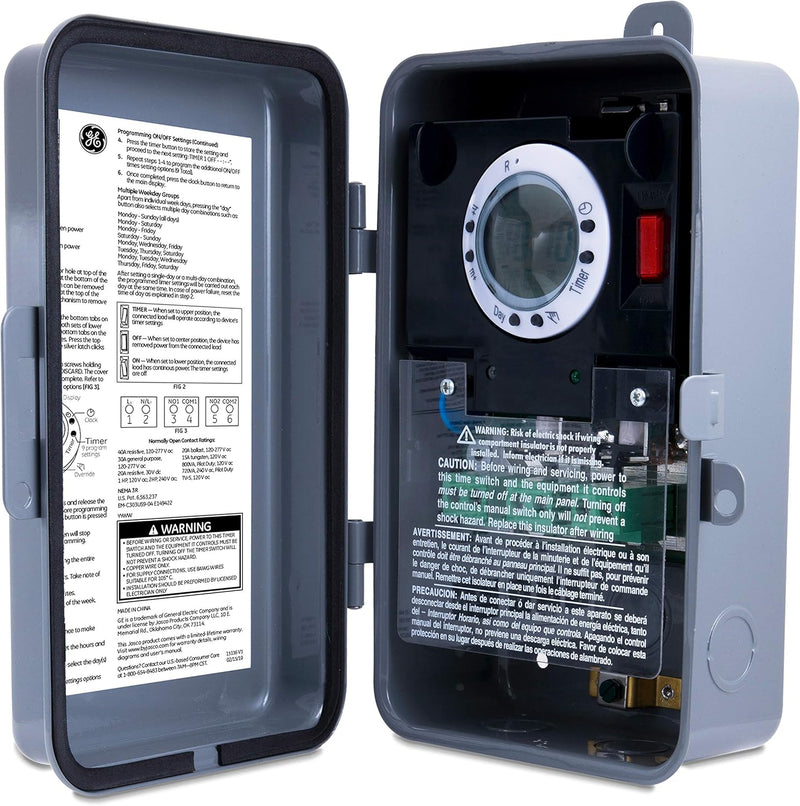 GE 46537 7-Day Digital Outdoor Pool Timer — main product image
