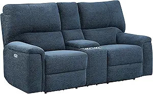 Lexicon 194840023272 Orofino Power Reclining Loveseat Indigo — main product image