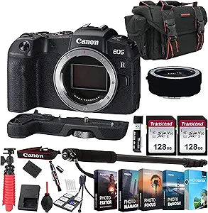Canon EOS RP Mirrorless Camera Body Bundle (Renewed)