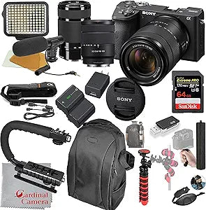 Sony ILCE-6600M/B Alpha a6600 Mirrorless Camera Bundle