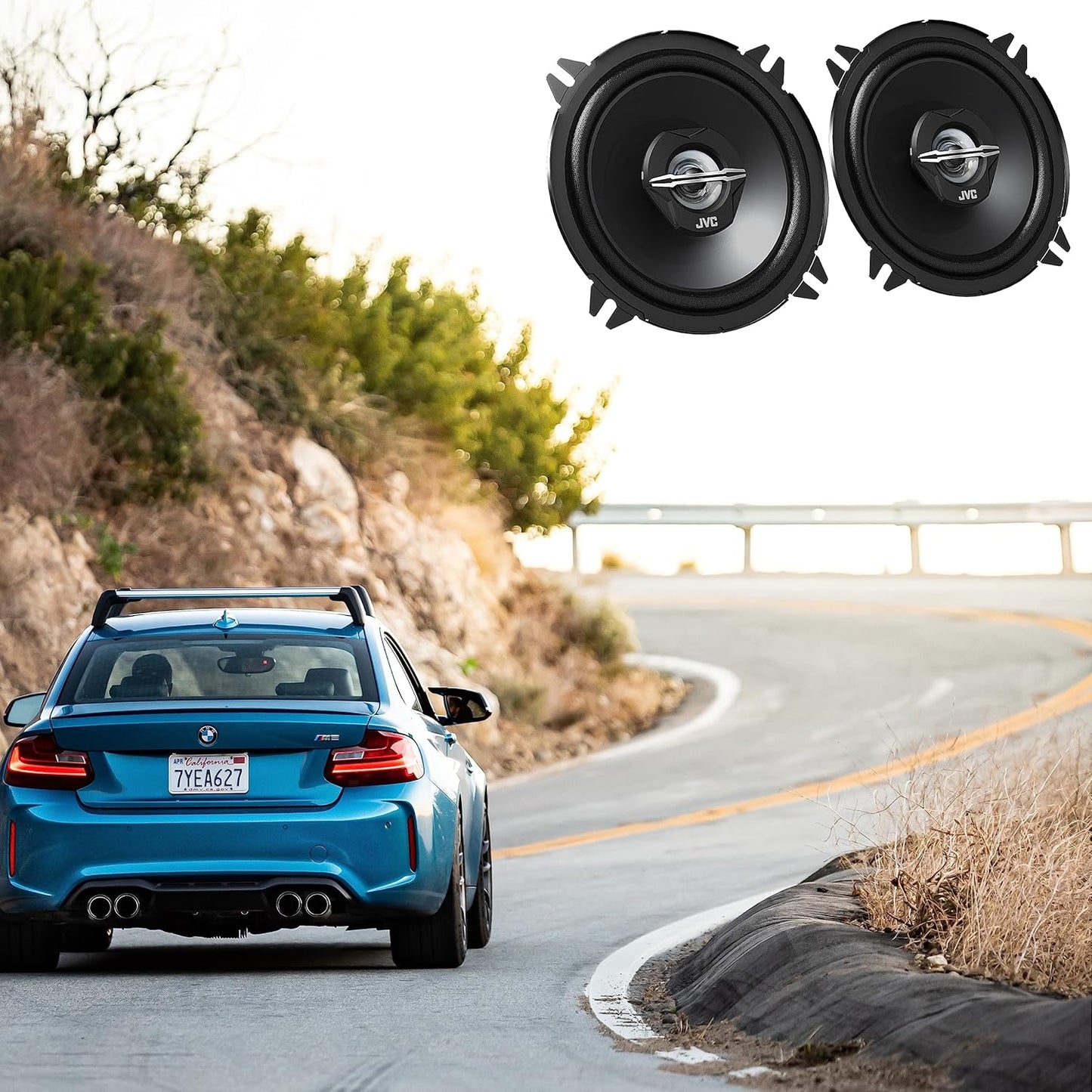 JVC CS-J520X 5.25" 2-Way Coaxial Car Speakers - 250W - Pair