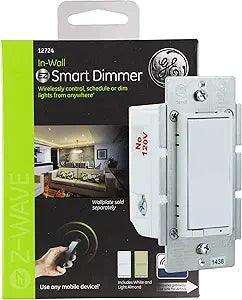 GE 12724 Z-Wave Smart Dimmer In-Wall Switch — main product image