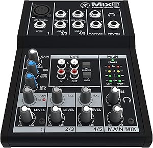 Mackie MIX5 5-Channel Compact Audio Mixer