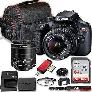 Canon EOS Rebel T100 DSLR Camera Bundle Renewed