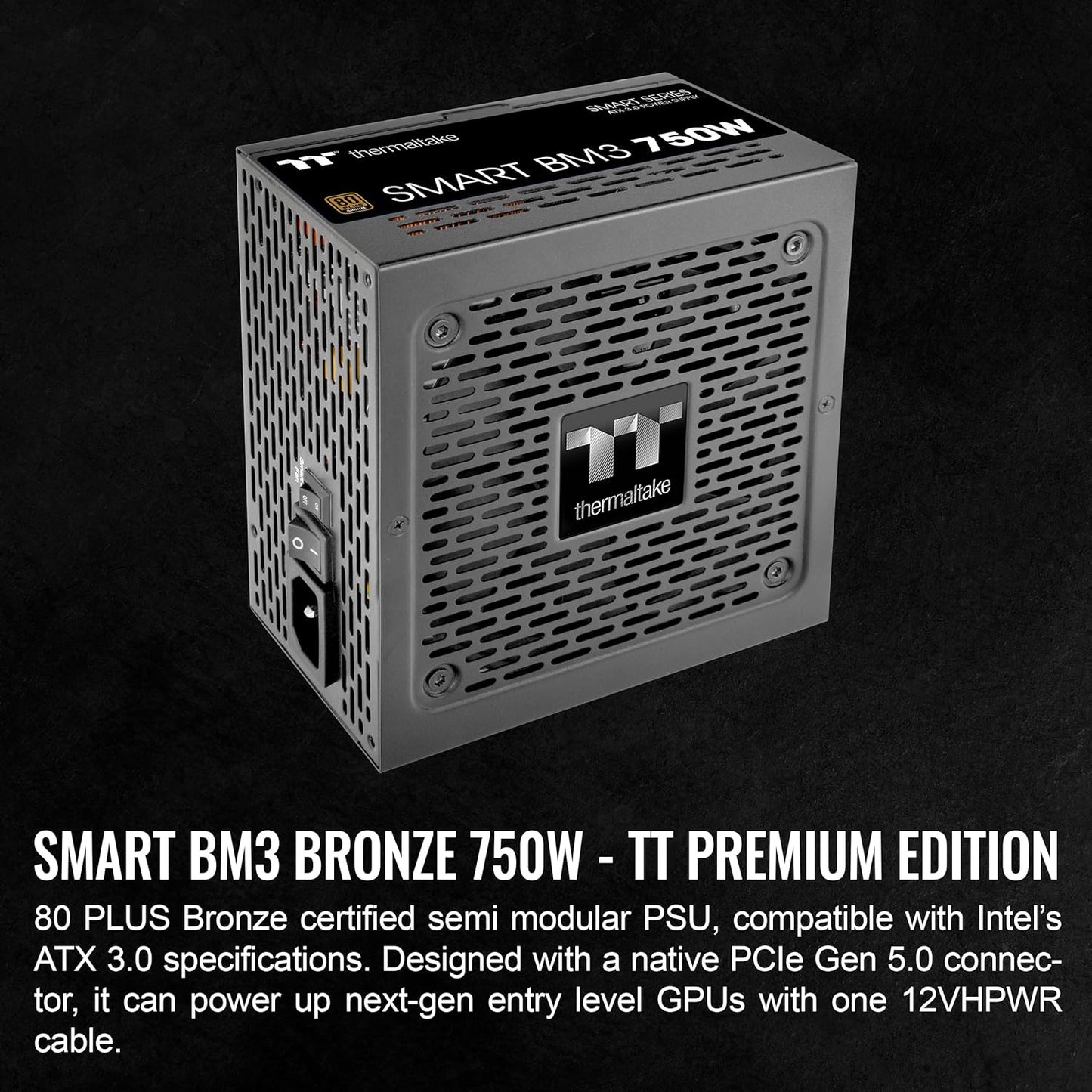 Thermaltake PS-SPD-0750MNFABU-3 750W ATX 3.0 Power Supply - PCIe 5.0