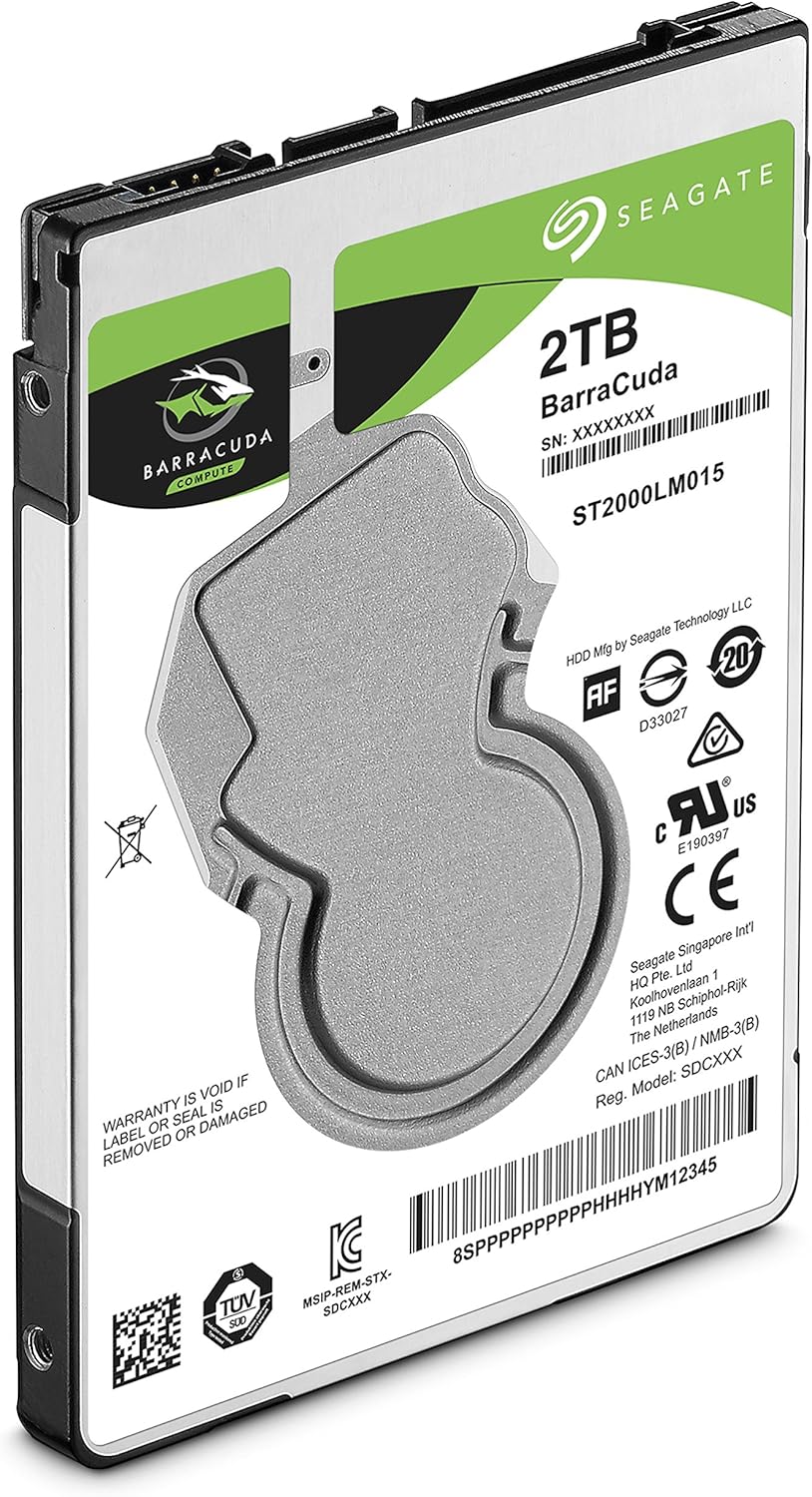 Seagate ST2000LM015 2TB BarraCuda HDD - 2.5", SATA 6Gb/s