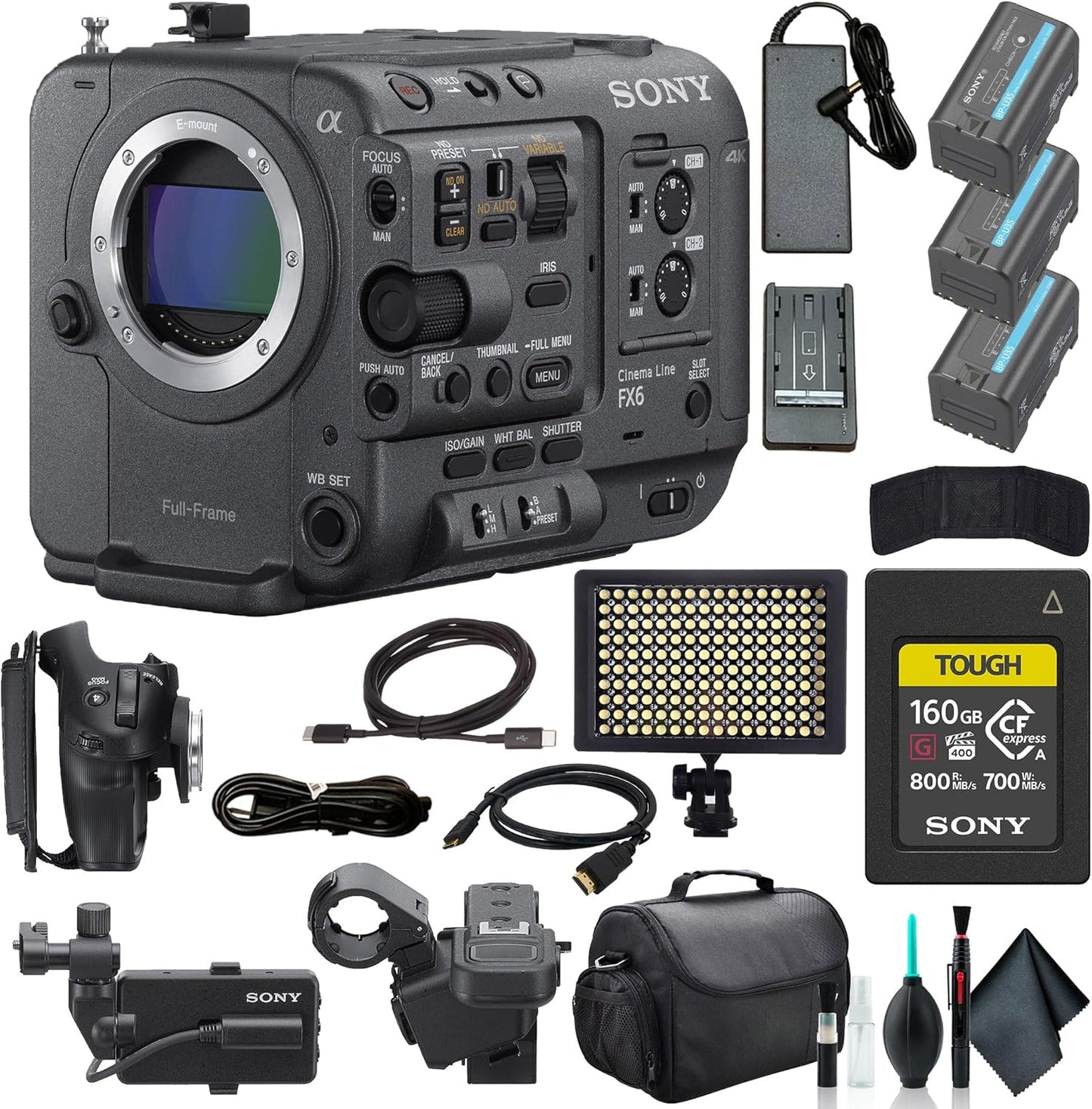 Sony ILME-FX6V_AV_3 Full-Frame Cinema Camera Bundle - Pro Accessories