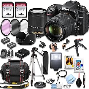 Nikon D7500 DSLR Kit 18-140mm Lens 39pc Bundle