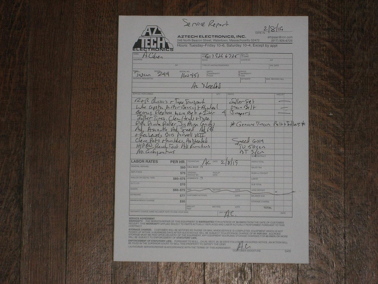 Tascam 244 Portastudio - Vintage 4-Track Cassette Recorder