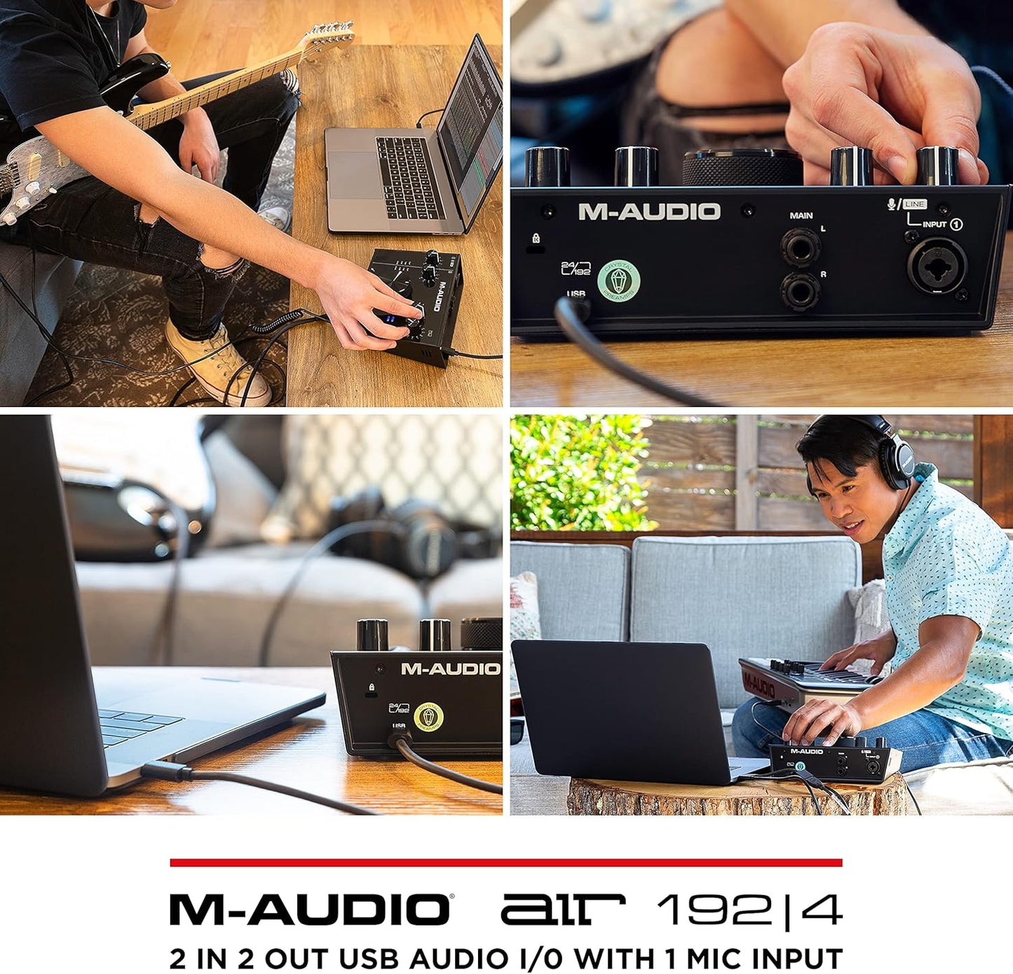 M-Audio AIR 192|4 USB-C Audio Interface Studio Recording