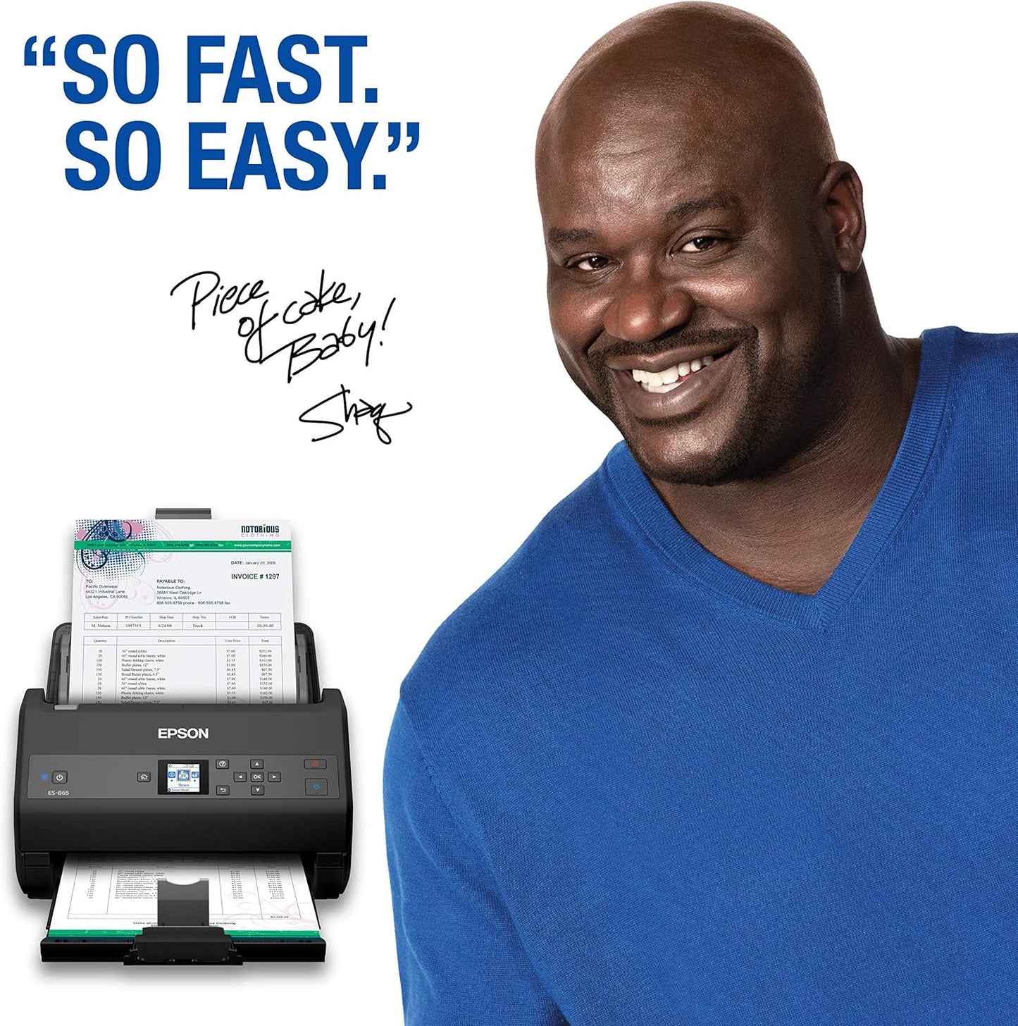 Epson ES-865 High-Speed Duplex Document Scanner