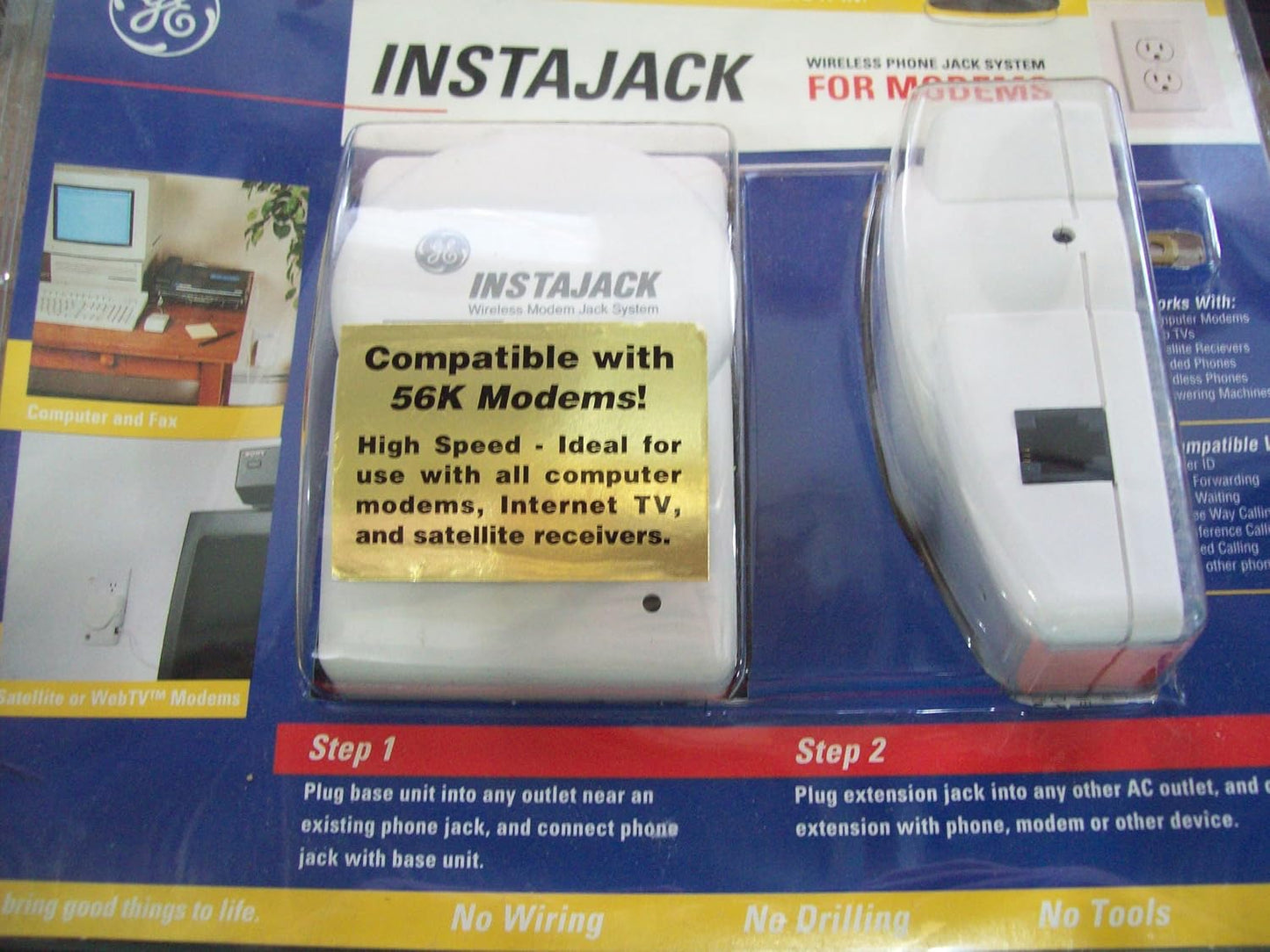 GE TL-96597 Wireless INSTAJACK Modem Phone Jack