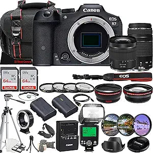 Canon EOS R7 Mirrorless Camera 24-105mm Lens Kit