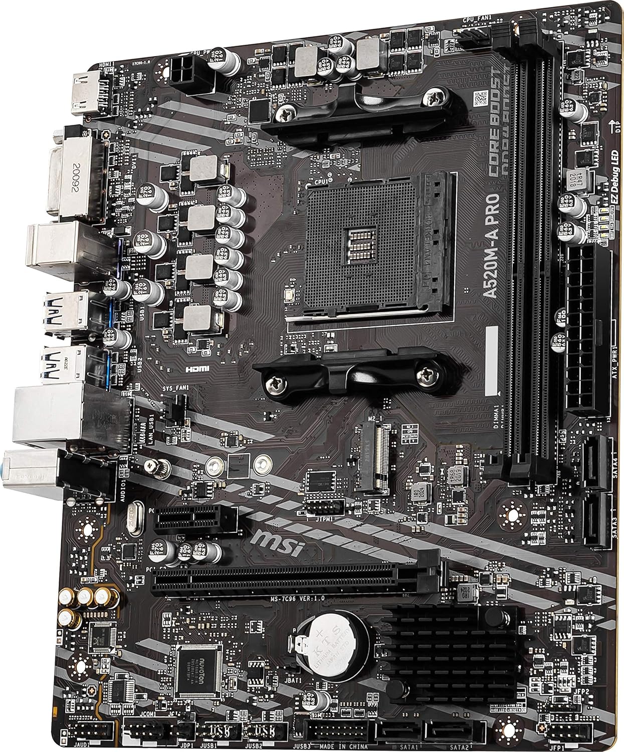 MSI A520M-A PRO Ryzen AM4 Micro-ATX Motherboard