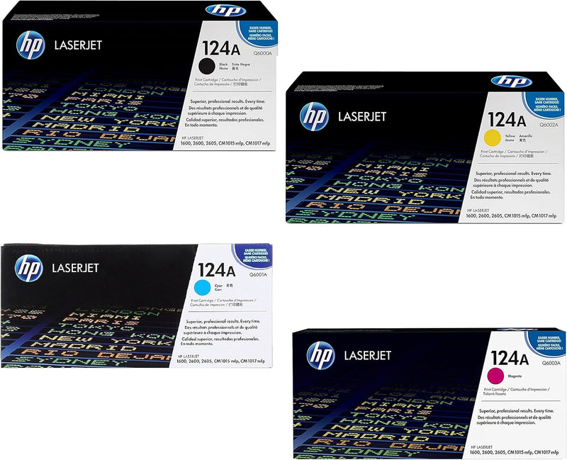 HP HPCE259A 124A Q6000A Toner Cartridge 4-Color Set — main product image