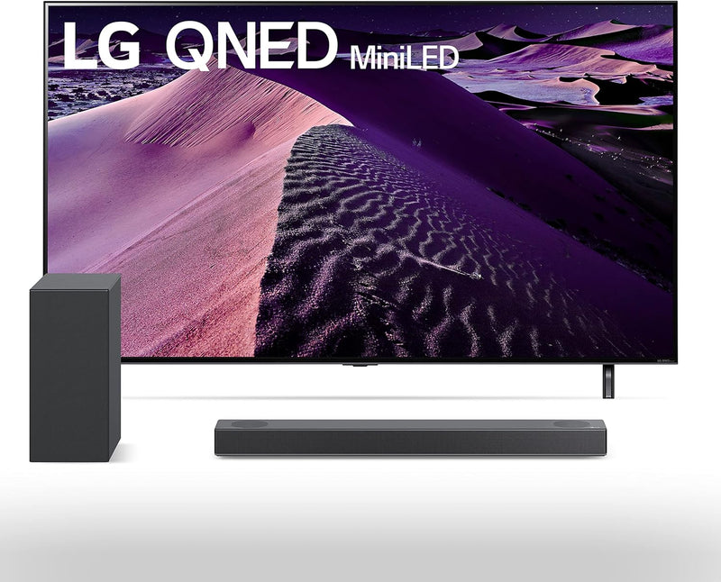 LG QNED85 65-Inch 4K Smart TV with S75Q Soundbar — main product image