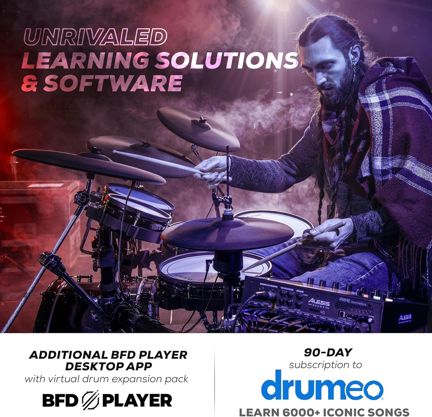 Alesis Strata Prime Electric Drum Set - Touch Screen 215,000 Samples